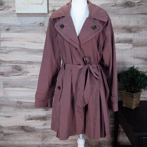 Tower London Fog Women's Dusty Rose Trench Coat Xxl